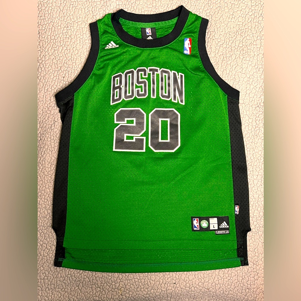 Adidas NBA Jersery Green Big Boys Size Large Boston Celtics 20 Allen